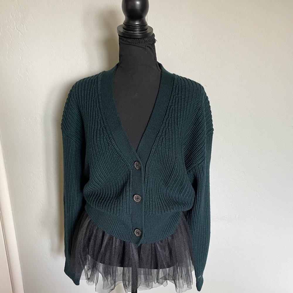 ARITZIA Babaton cardigan, green, Sized M